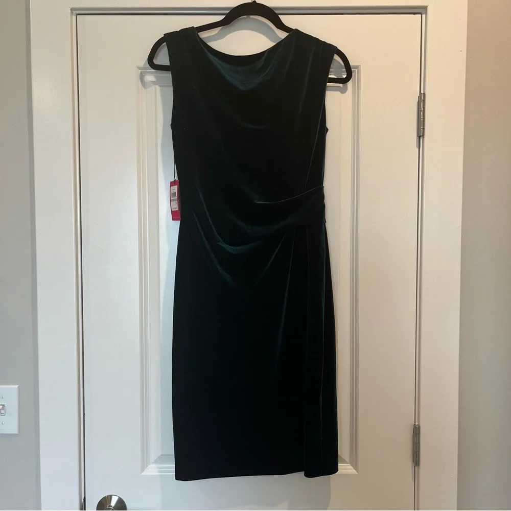 Vince Camuto Green Velvet Dress - Picture 3 of 6